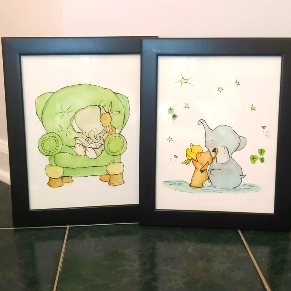Elephant and Bunny Frames Pictures